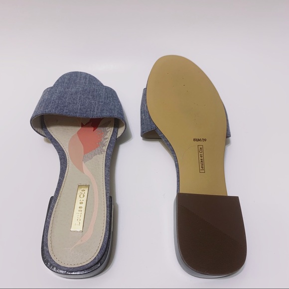 Louise et Cie Denim Aydia Slide Sandals - Picture 3 of 3